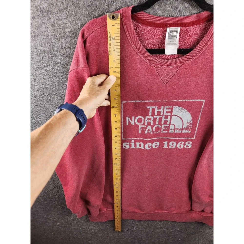 The North Face Since 1968 Crewneck Sweatshirt XXL Red Vintage Distressed Logo